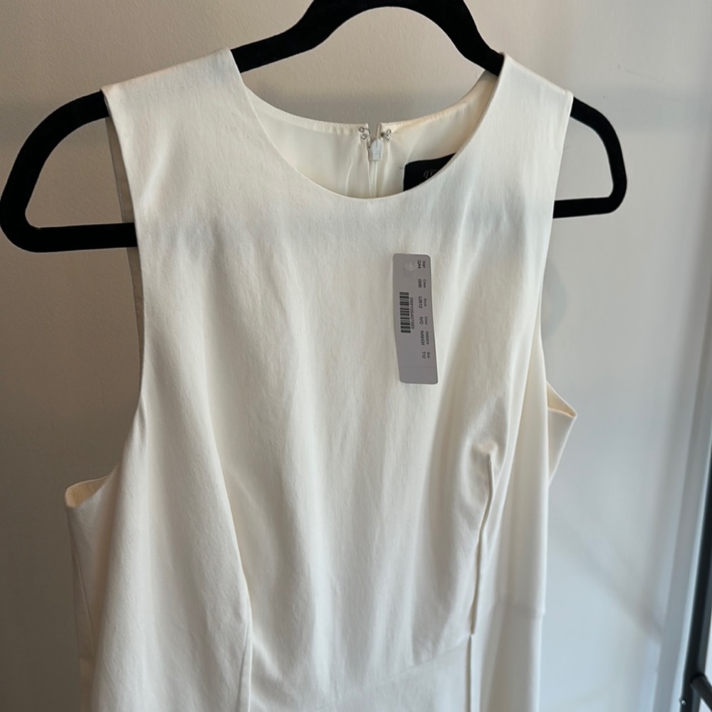 J.Crew white sheath dress size 12 tall NEW WITH TAGS
